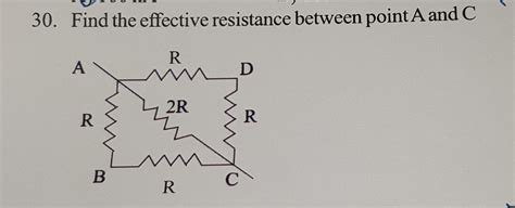 find the effective resistance between points A and B - Brainly.in