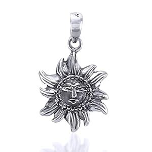 Taraash 925 Sterling Silver Sun Pendant For Kids : Amazon.in: Jewellery