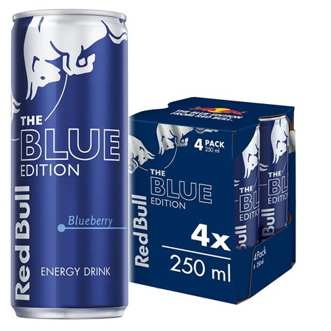 Buy Red Bull Blueberry Blue Edition Energy Drink, 4x250ml Online in ...
