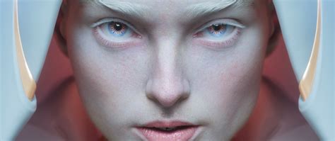 Download wallpaper Hood, Graphics, Beautiful Eyes, Albino, Eyebrows ...