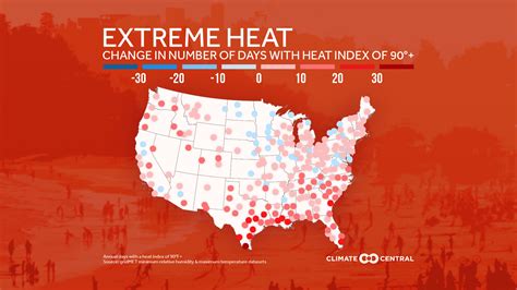 Climate change increasing high heat index days in Austin | KXAN Austin - Heat Index Map USA