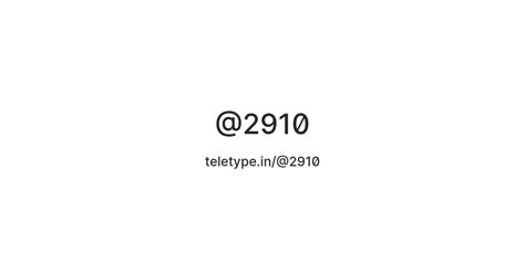 @2910 — Teletype