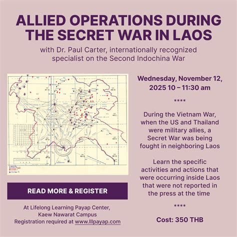 Allied Operations During the Secret War in Laos | Lifelong Learning Payap