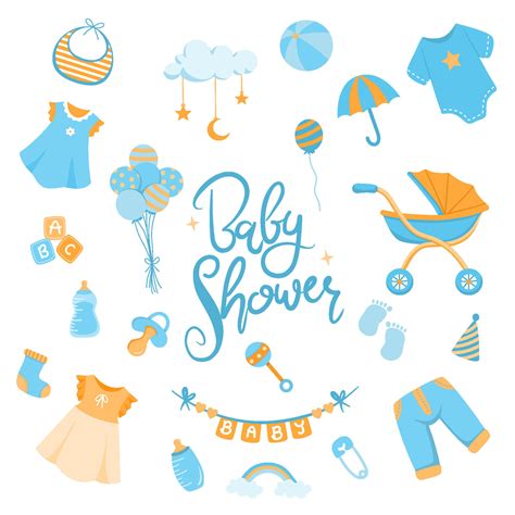 Baby shower clip art 27502103 Vector Art at Vecteezy