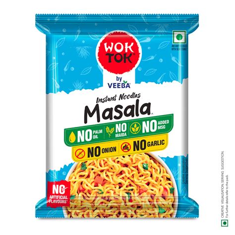 Masala No Onion No Garlic Instant Noodles (66G) – Wok Tok
