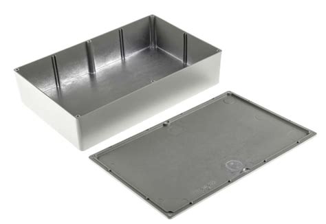 RS PRO | RS PRO Grey Die Cast Aluminium Enclosure, Grey Lid, 275 x 175 ...