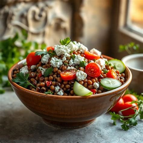 Ultimate Mediterranean Lentil Salad with Feta | Mediterranean Salad Recipes