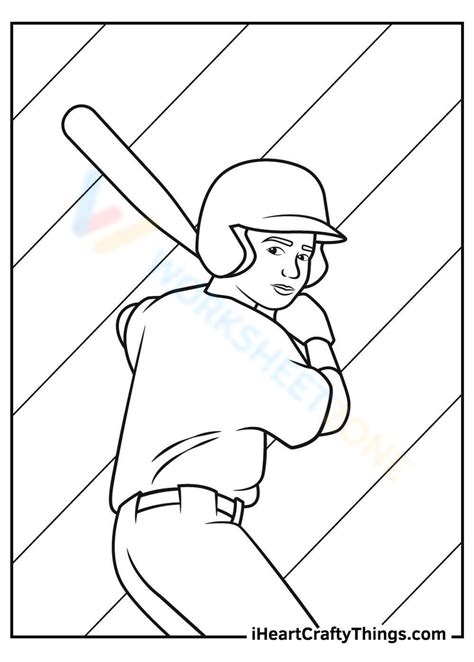 Baseball Pitcher Coloring Pages 的图像结果