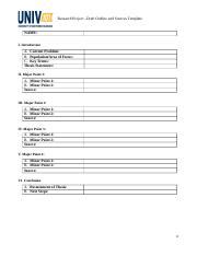 Image result for Example Research Project Outline