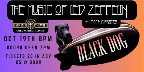 Black Dog the Music of Led Zeppelin plus rock classics., Miners Theater ...