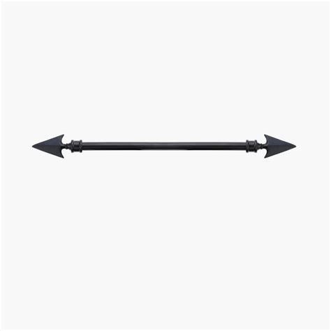 Buy DECO WINDOW Flat Arrow Black Metal Extendable Curtain Rod - 304 cm ...