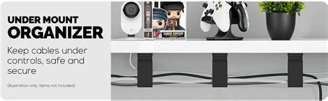 3pc VHB Cable Organizer Holder, for Heavy Cables, PC Cords & Wires with ...