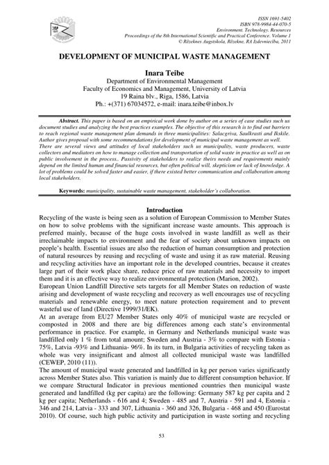 Image result for Abstract On Municipal Solid Waste Management