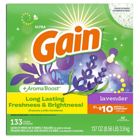 Brandclub - Gain Powder Laundry Detergent, Lavender Scent, 137 oz, 133 ...