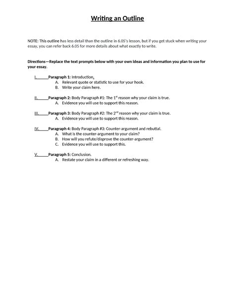 Image result for Topic Outline Examples