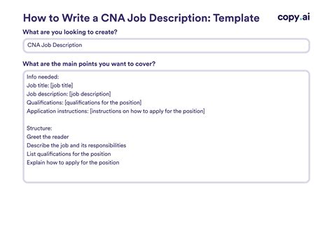 Cna Job Description Templates: How To Write & Examples