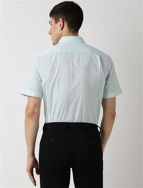 Buy Cotton Rich Checks Spread Collar Shirt at Marks & Spencer