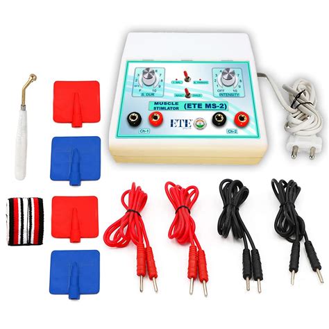 ETE Physio White Electro Therapy MUSCLE STIMULATOR Machine (ETE MS-2 ...