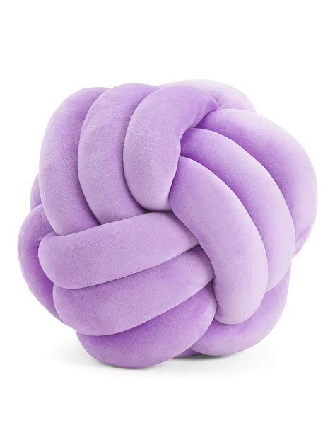 11in Velvet Knot Pillow | Home | T.J.Maxx | Purple room decor, Throw pillows, Pink throw blanket
