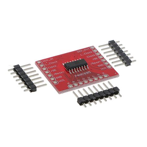 MJH 74HC595 SN74HC595N 8-Bit Shift Register DIP-16 IC Module w/3x 7Pin ...