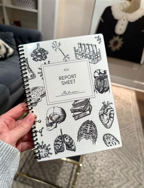 Reusable ICU, CVICU Nurse Report Sheet Booklet | Dry Erase Organizer ...