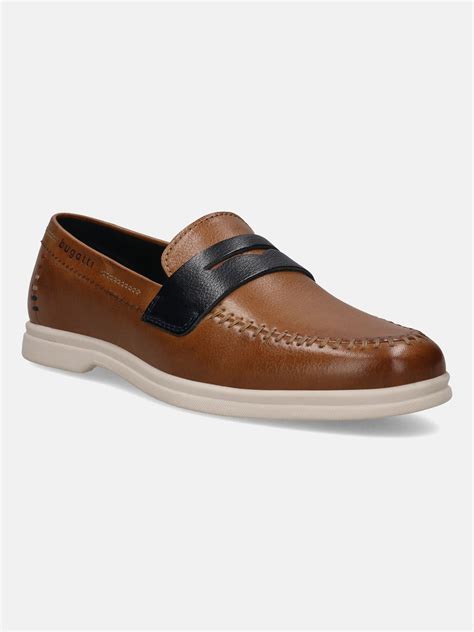 bugatti Cognac Loafers – bugatti Shoes India