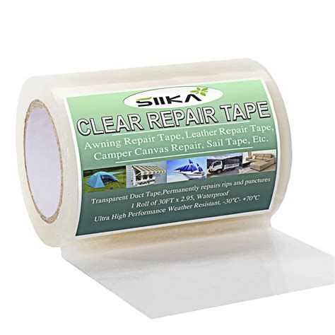 Buy SIIKA Awning Repair Tape, Camper Canvas Repair,RV Covers Repair Kit ...