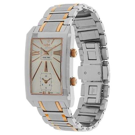 Buy Online Xylys Swiss Analog Two Toned Stainless Steel Strap and White ...