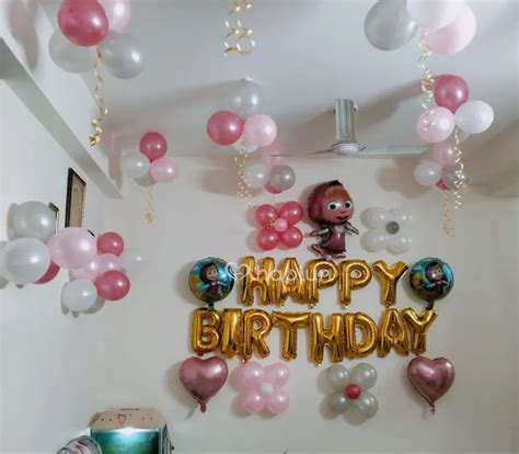 Masha & Bear Kids Theme Decoration For Birthday At Home In Delhi