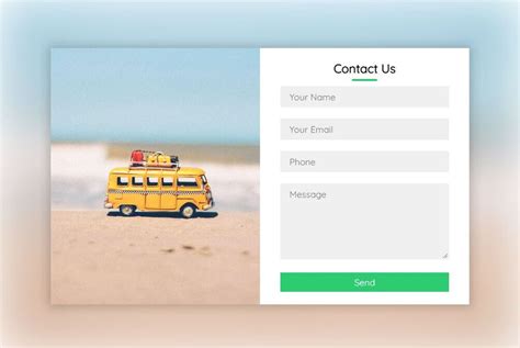 Image result for How Create a Contact Page in HTML
