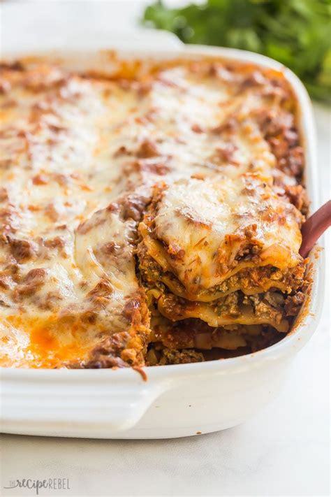 This Easy Lasagna recipe is made with oven ready lasagna  