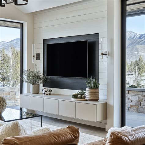 Shiplap TV Walls That Combine Modern with Rustic Warmth
