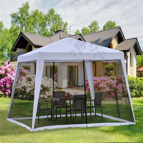 Buy Outsunny 3 x 3 meter Outdoor Garden Gazebo Canopy Tent Sun Shade ...