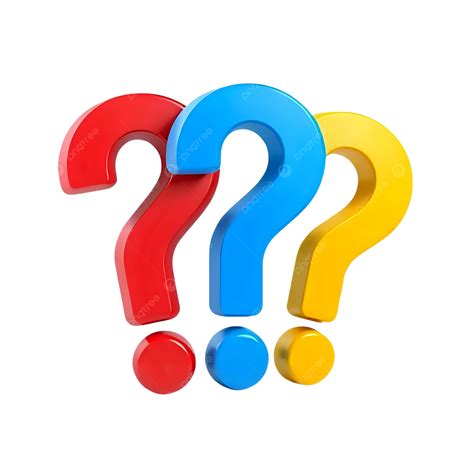 Colorful Question Marks, Question Marks, Colorful, 3d PNG Transparent ...