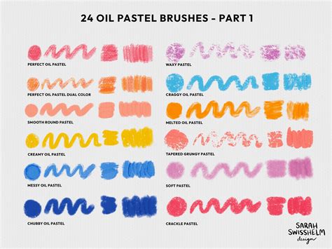 Oil Pastel Brushes for Procreate Realistic Oil Pastels, Texture ...