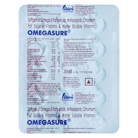 Omegasure Softgel Capsule | Uses, Side Effects, Price | Apollo Pharmacy