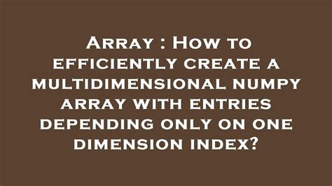Image result for Python-Numpy Multi-Array