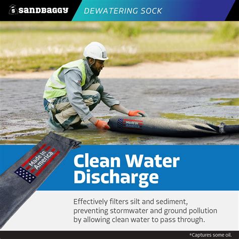 Dewatering Sock - Sediment Filter For Pipes (Made In The USA) - Sandbaggy