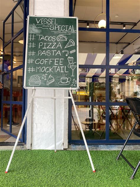 Menu at The Vessel Cafe, Nashik