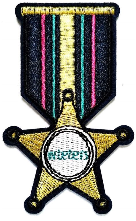 Victory Medal Star Champion Cartoon Iron on Patch Handmade Fashion ...