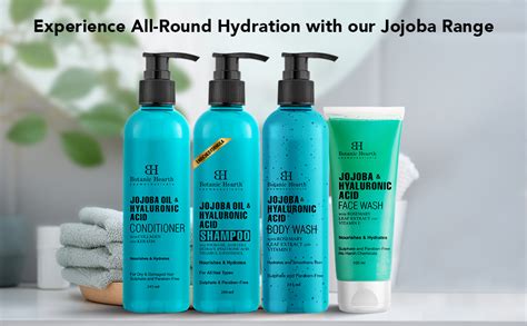 Buy Botanic Hearth Jojoba & Hyaluronic Acid Shampoo with 100% Pure ...