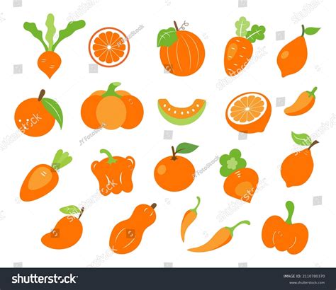 Orange Colored Fruits And Vegetables