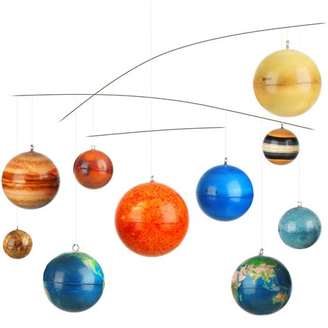 Hollowfly 3D Solar System Mobile with 9 Foam Planets and Sun Planets ...