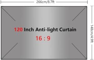 mytechvision 120" reflective screen Projector Screen (Width 226 cm x ...
