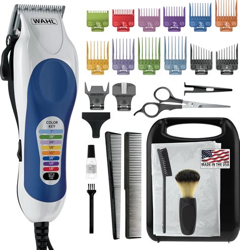 Amazon.com: Wahl Clipper USA Deluxe Corded Chrome Pro, Complete Hair ...