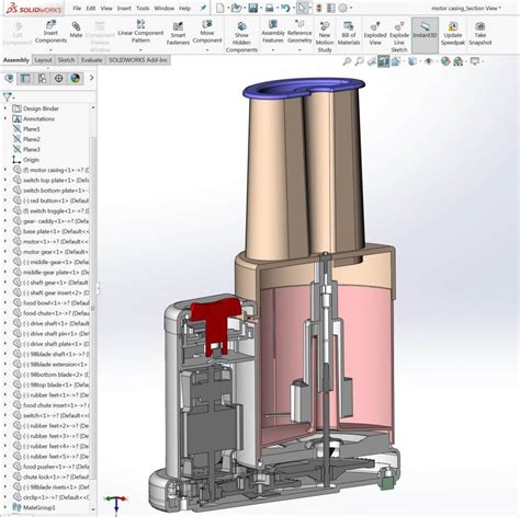 SolidWorks Section ViewModel 的图像结果