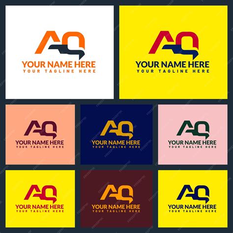 Premium Vector | Aq letter logo or aq text logo and aq word logo design