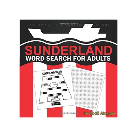 Buy Sunderland: word search for adults: Word search Puzzles For Adults ...