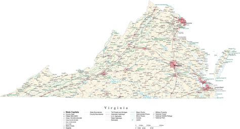 Road Map Of Virginia