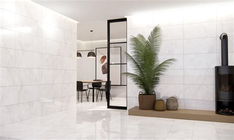 Sistene White Polished Porcelain Tile | Floor and Decor
